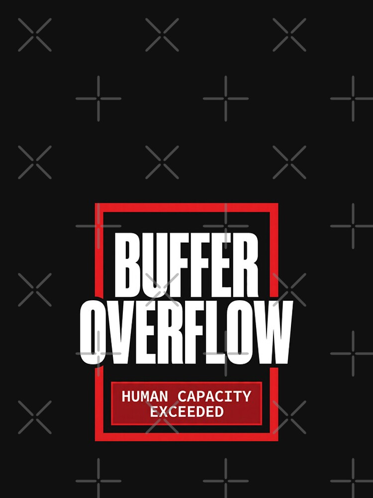 Thumbnail 4 of 4, iPhone Case, Buffer Overflow - Tech Humor Typography Poster designed and sold by SplashTastic.