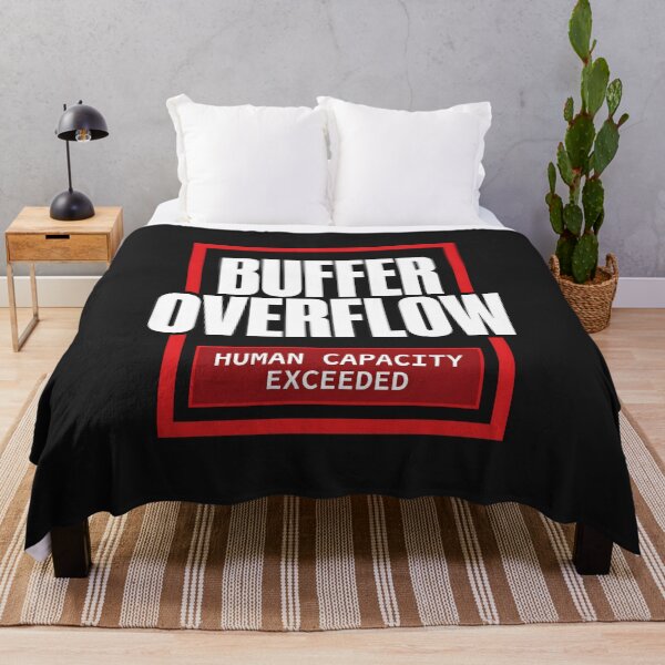 Item preview, Buffer Overflow - Tech Humor Typography Poster designed and sold by SplashTastic.
