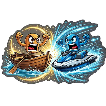 Artwork thumbnail, Rowboat Transportation Rivalry by Imaginarium of Chaos falcon88