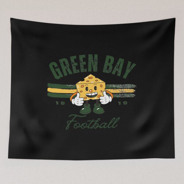 Item preview, Green Bay Cheese Mascot Football designed and sold by RhondaWal98235.