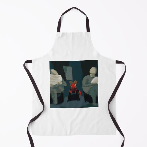 Item preview, Red Horned Creature Sitting Alone designed and sold by Catsi-Nook-Art.