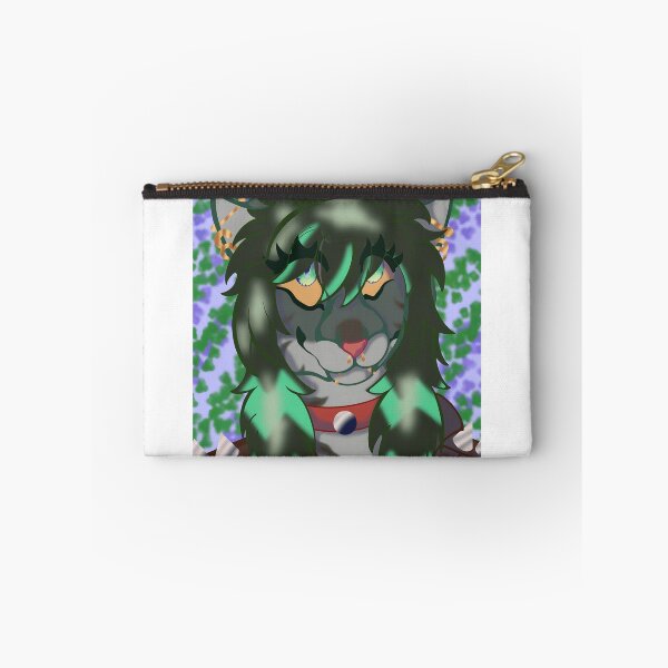 Item preview, Green-Haired Fantasy Cat Character Portrait designed and sold by Catsi-Nook-Art.