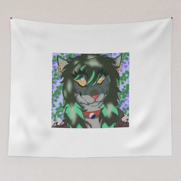 Item preview, Green-Haired Fantasy Cat Character Portrait designed and sold by Catsi-Nook-Art.
