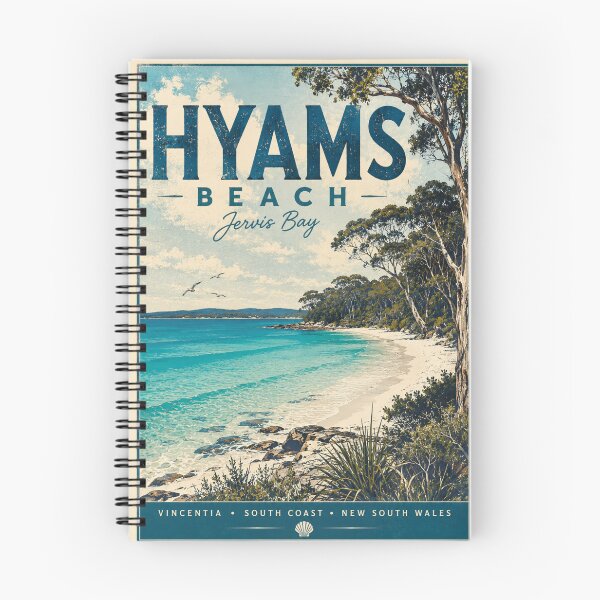 Aperçu de l'œuvre Hyams Beach, Nouvelle-Galles du Sud, Australie créée et vendue par PamLeeDesign.