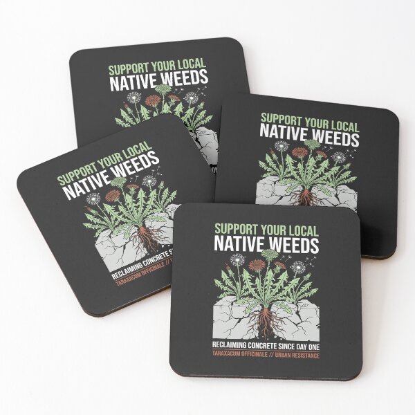 Item preview, Support Native Weeds - Botanical Urban Resistance Art designed and sold by SplashTastic.