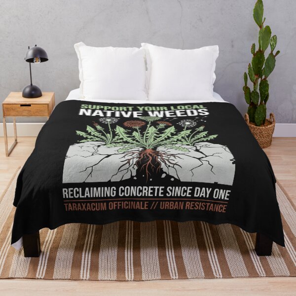 Item preview, Support Native Weeds - Botanical Urban Resistance Art designed and sold by SplashTastic.