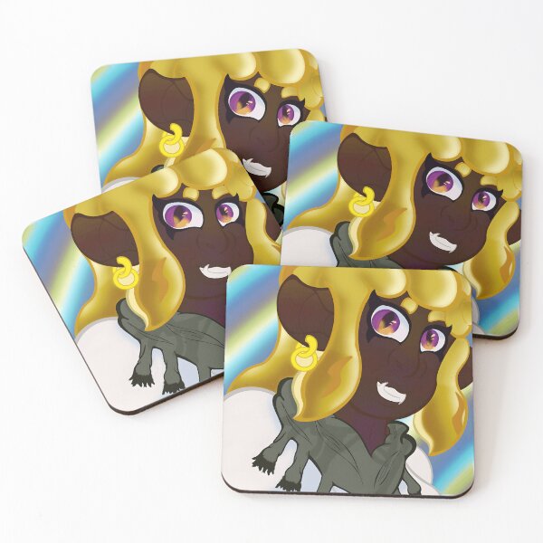 Item preview, Fantasy Portrait of a Dark-Skinned Character with Golden Hair designed and sold by Catsi-Nook-Art.