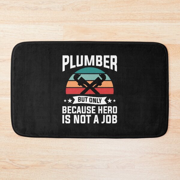 Item preview, Plumber But Only Because Hero Is Not A Job Retro Sunset designed and sold by campsderre.