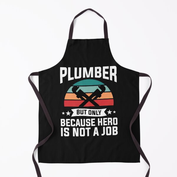 Item preview, Plumber But Only Because Hero Is Not A Job Retro Sunset designed and sold by campsderre.