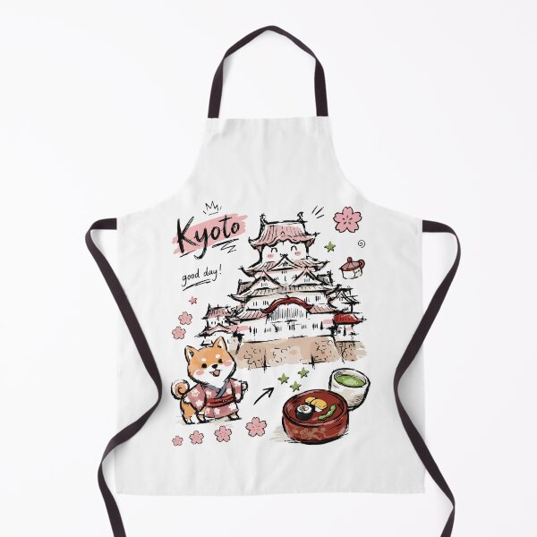 Item preview, Cute Japanese Castle Kyoto Doodle Art v2 designed and sold by RamyGallery.