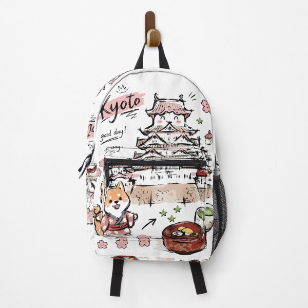 Item preview, Cute Japanese Castle Kyoto Doodle Art v2 designed and sold by RamyGallery.