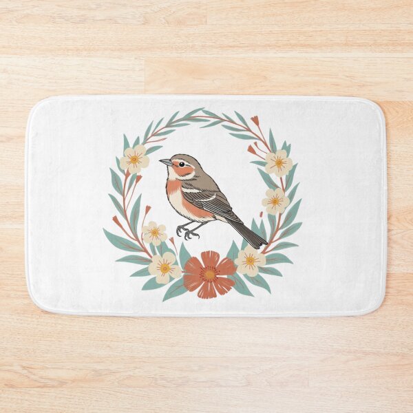 Item preview, Cottagecore Wild Bird Botanical Wreath Illustration designed and sold by nova-bloom.