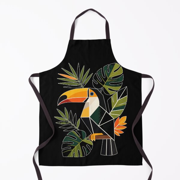 Item preview, Geometric Toucan – Tropical Flat Shapes Bird Art designed and sold by CosmicFlora Studio.