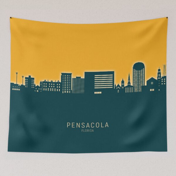 Item preview, Pensacola Florida Skyline designed and sold by ArtPrints.