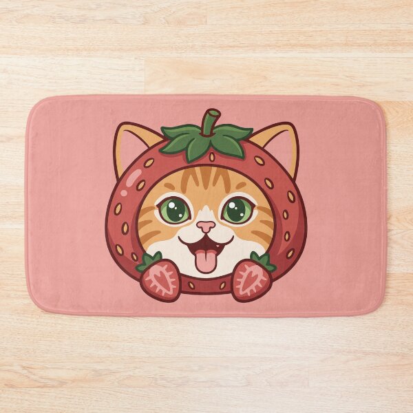 Item preview, cute strawberry cat designed and sold by tindian.