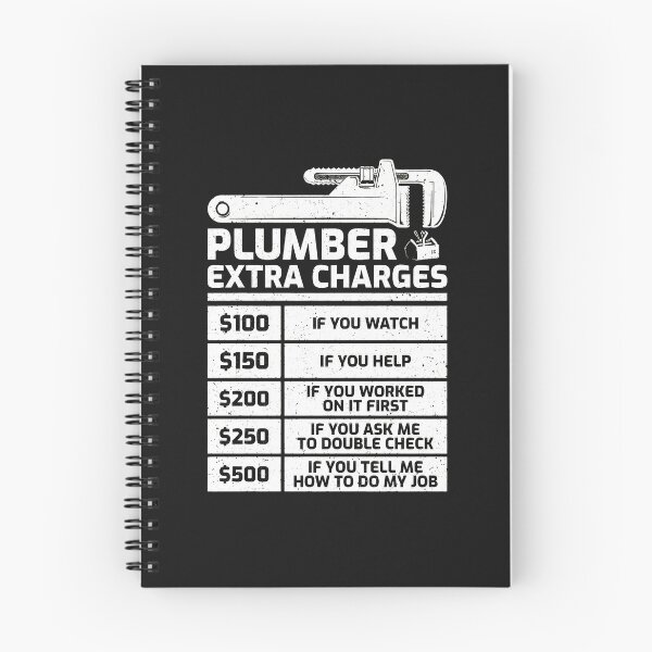 Item preview, Plumber Extra Charges Funny List Design designed and sold by campsderre.