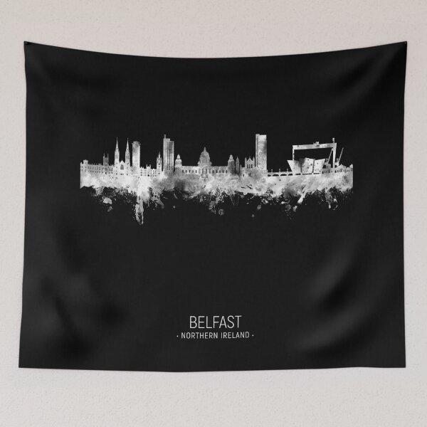 Aperçu de l'œuvre Skyline de Belfast, Irlande du Nord créée et vendue par ArtPrints.