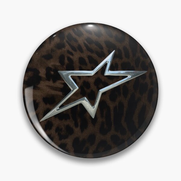 Item preview, Leopard Chrome Star: Y2K It Girl Cheetah Aesthetic designed and sold by BrontesWhimsyStore.