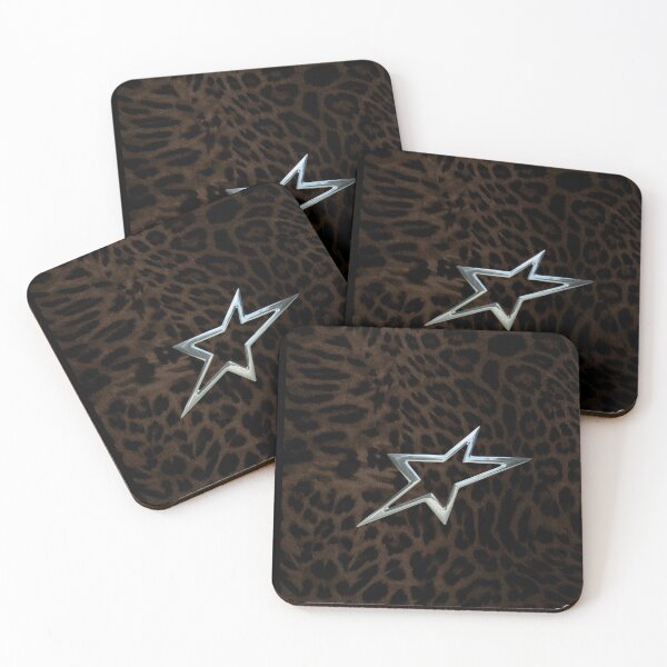Item preview, Leopard Chrome Star: Y2K It Girl Cheetah Aesthetic designed and sold by BrontesWhimsyStore.