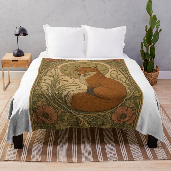 Item preview, Art Nouveau Fox Decorative Panel designed and sold by kuradoshanon.
