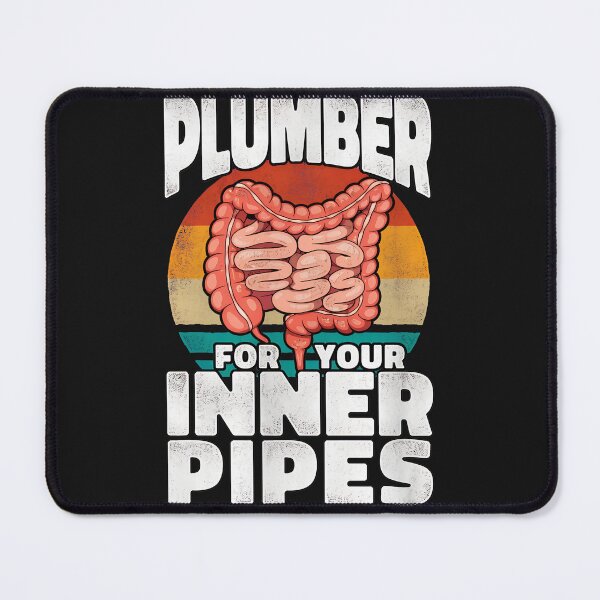 Item preview, Plumber for your Inner Pipes Retro Sunset Intestine Design designed and sold by campsderre.