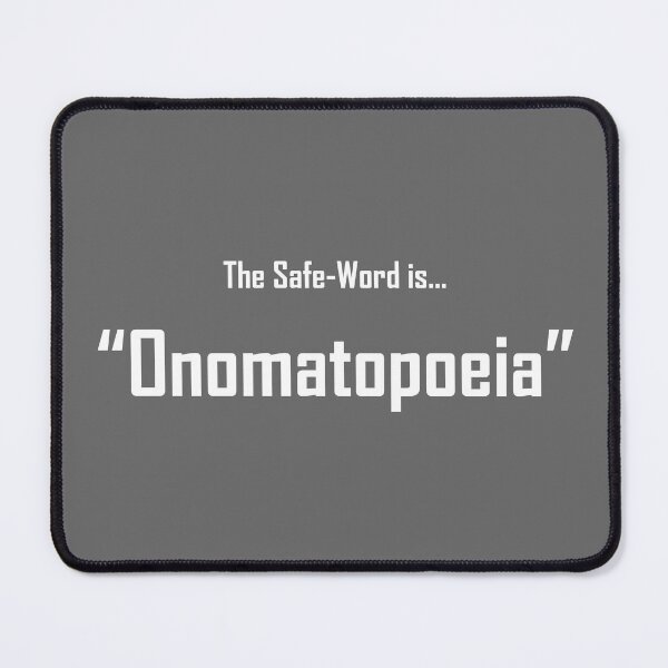 Item preview, Safe Words "Onomatopoeia" - White Lettering designed and sold by cousinbessie.