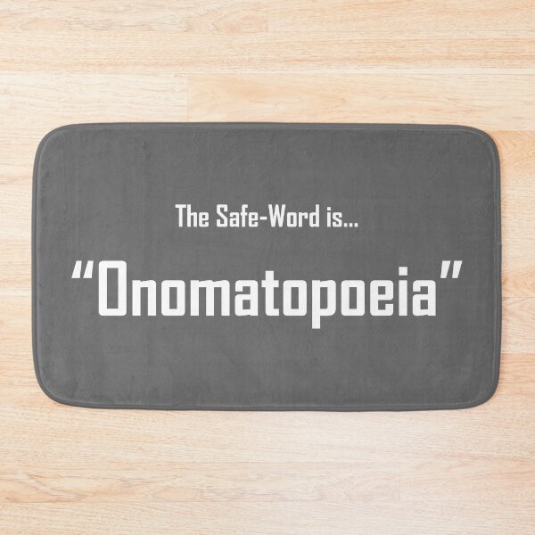 Item preview, Safe Words "Onomatopoeia" - White Lettering designed and sold by cousinbessie.