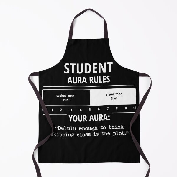 Item preview, Student Aura Rules Funny Gen Z Slang Meme designed and sold by SugaDesigns.