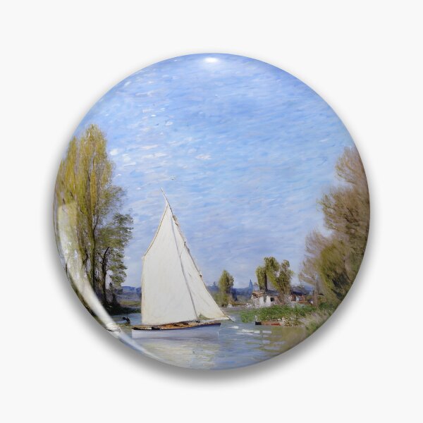 Item preview, Small Boat on the Small Branch of the Seine at Argenteuil designed and sold by artdesignsnow.