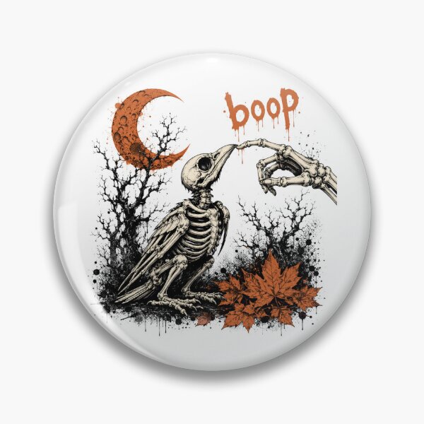 Item preview, Boop Crow Halloween Skeleton Raven Boop Spooky Goth Bird Halloween designed and sold by Yellowriversss.