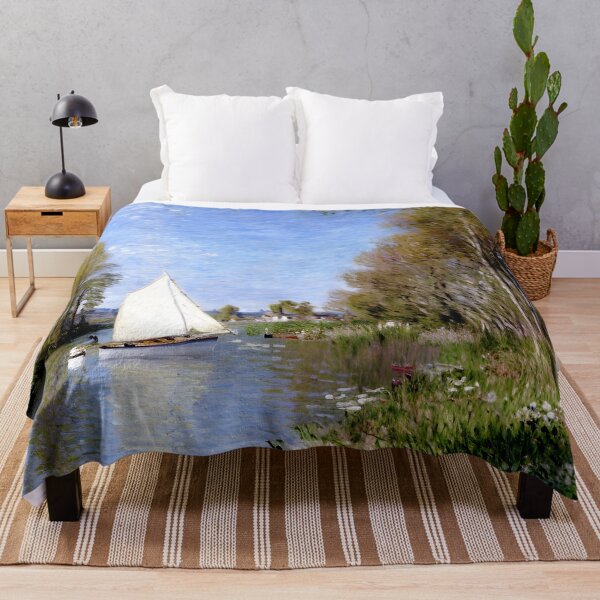 Item preview, Small Boat on the Small Branch of the Seine at Argenteuil designed and sold by artdesignsnow.