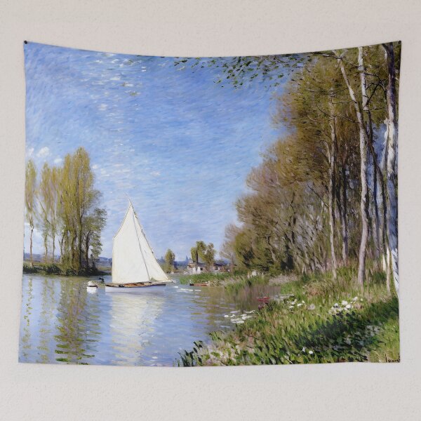 Item preview, Small Boat on the Small Branch of the Seine at Argenteuil designed and sold by artdesignsnow.