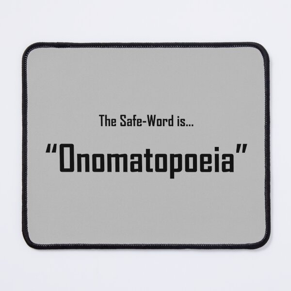 Item preview, Safe Words "Onomatopoeia" - Black Lettering designed and sold by cousinbessie.