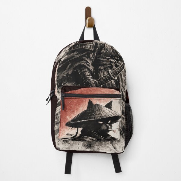 Item preview, Samurai Cat Red Moon Ink Art designed and sold by WearTheVibe Store.