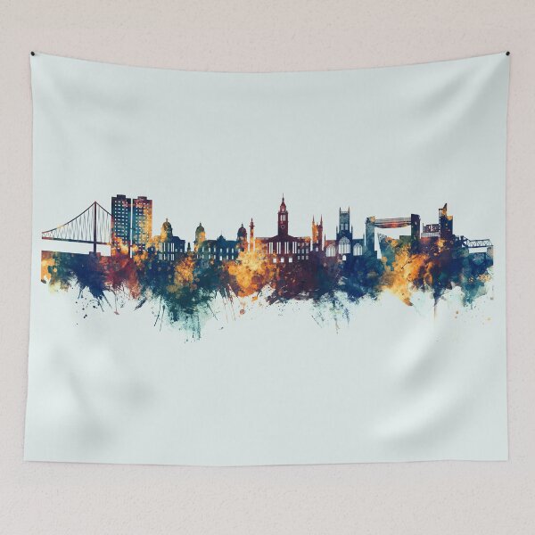 Item preview, Kingston upon Hull England Skyline designed and sold by ArtPrints.