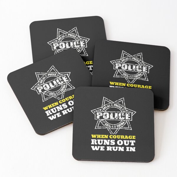 Item preview, Police Badge Courage We Run In Graphic designed and sold by campsderre.