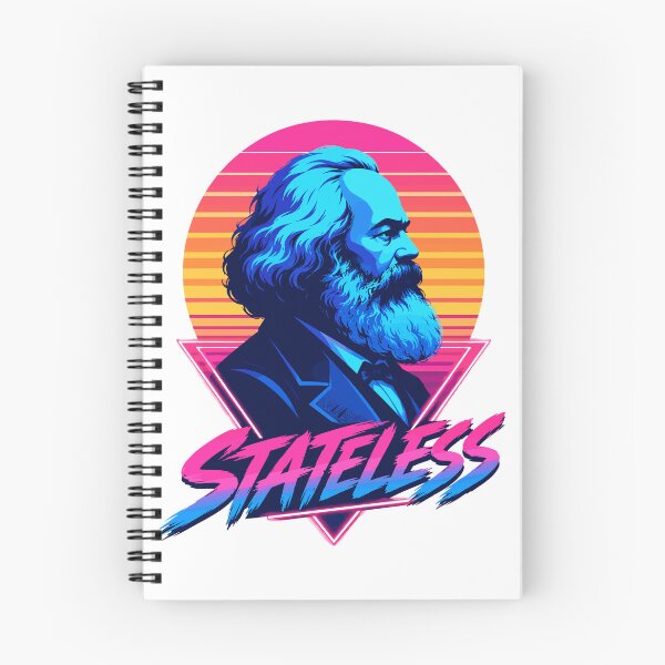 Item preview, Stateless Karl Marx Synthwave Retro Vaporwave Communist Vintage 80s Marx designed and sold by ZIGLWORKS.