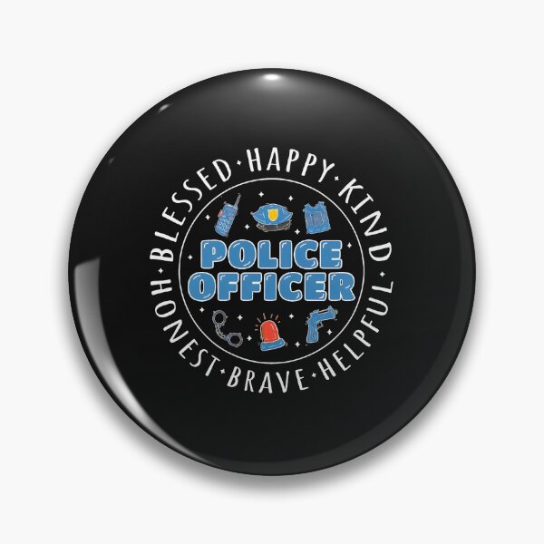 Item preview, Police Officer Blessed Happy Kind Helpful Brave designed and sold by drexelalb.