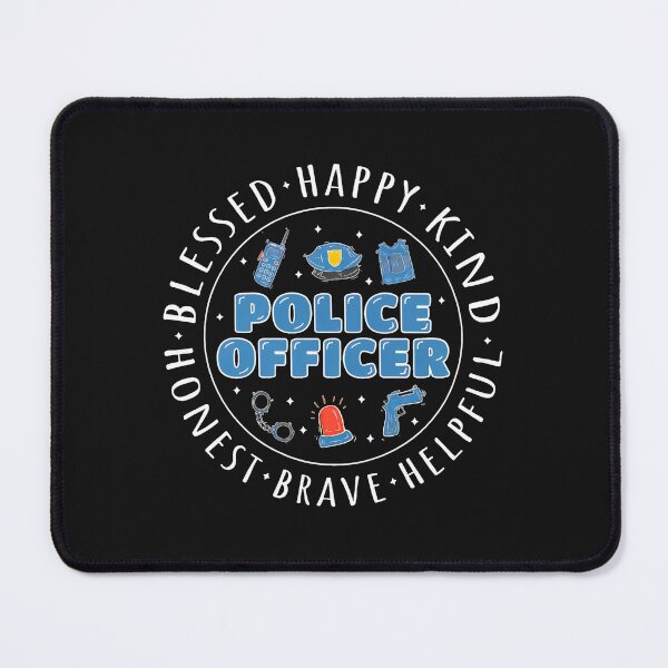 Item preview, Police Officer Blessed Happy Kind Helpful Brave designed and sold by drexelalb.