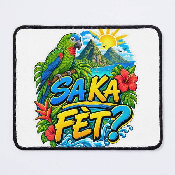 Item preview, SA KA FÈT? – Saint Lucia Kwéyòl Island Design designed and sold by CaribChroma.