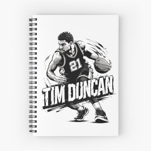 Item preview, Tim Duncan Basketball Black and White designed and sold by Jorrevn.