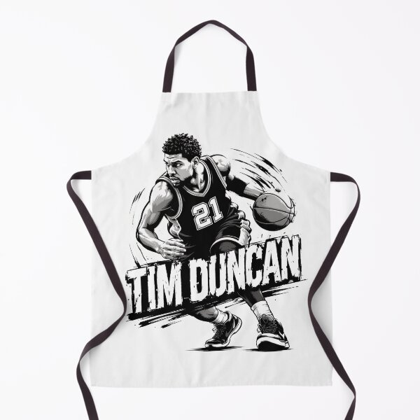 Item preview, Tim Duncan Baloncesto Blanco y Negro designed and sold by Jorrevn.