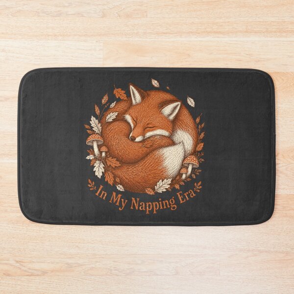 Item preview, In My Napping Era Sleeping Fox Autumn Art designed and sold by Hearth & Hollow.