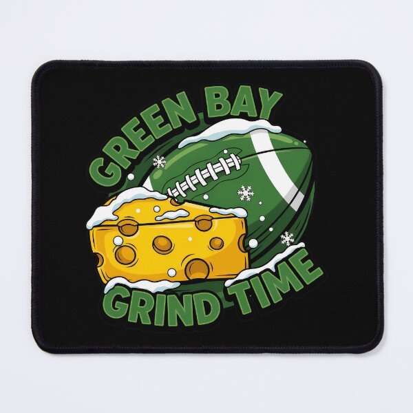 Item preview, Green Bay Grind Time Winter Football and Cheese Fan Graphic designed and sold by TravisSmi33940.