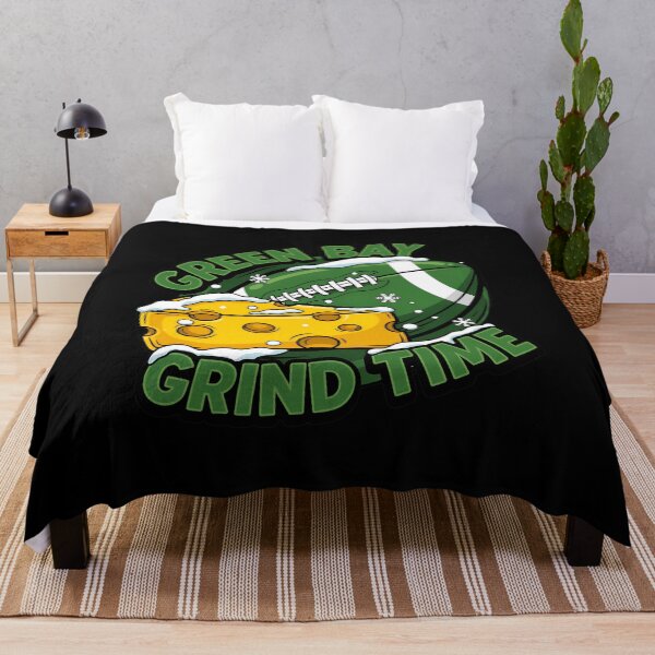 Item preview, Green Bay Grind Time Winter Football and Cheese Fan Graphic designed and sold by TravisSmi33940.