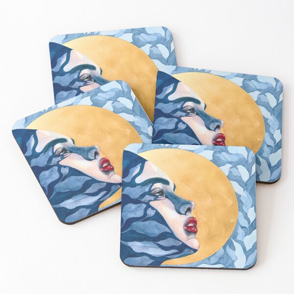 Item preview, Between the Fragments | Surreal Woman Portrait designed and sold by ArithraStudio.
