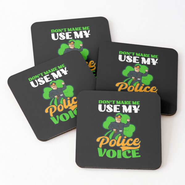 Artikelvorschau, Polizist Shamrock „Polizeistimme“ Humor-Grafik entworfen und verkauft von campsderre.