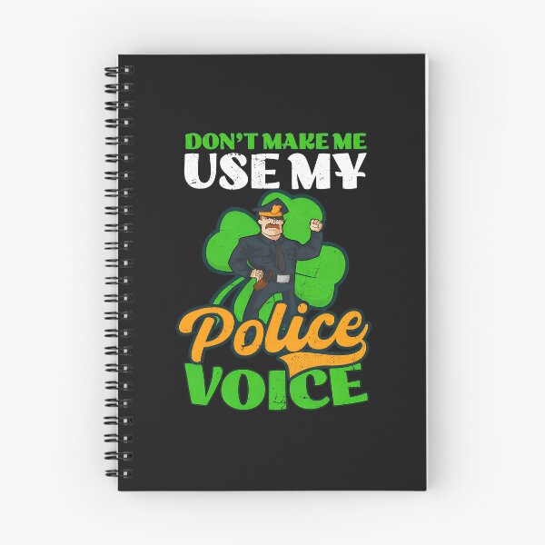 Item preview, Police Officer Shamrock "Police Voice" Humor Graphic designed and sold by campsderre.