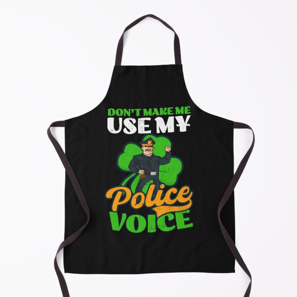 Item preview, Police Officer Shamrock "Police Voice" Humor Graphic designed and sold by campsderre.