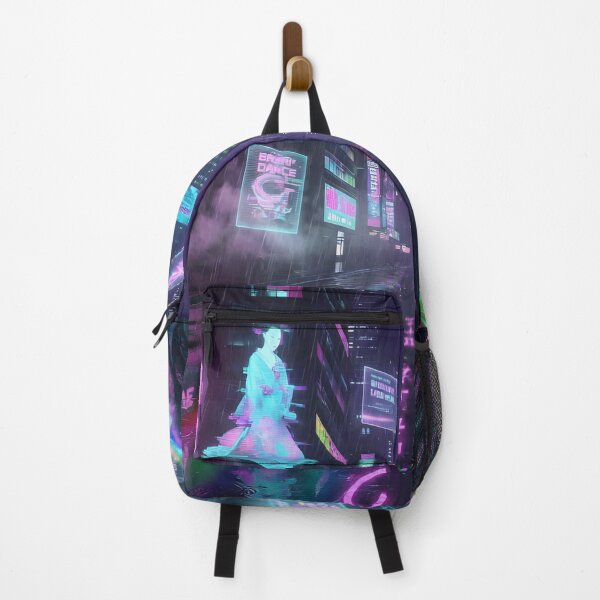 Item preview, Neon Rain City – Cyberpunk Future Metropolis at Night designed and sold by DreamyWallVibes.